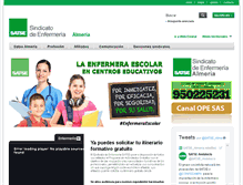 Tablet Screenshot of almeria.satse.es