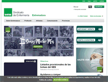 Tablet Screenshot of extremadura.satse.es